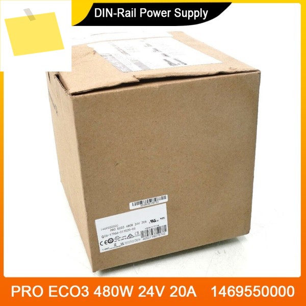 신품 3상 레일 전원 공급 장치 PRO ECO3 480W 24V 20A 1469550000 DIN 제품 이미지