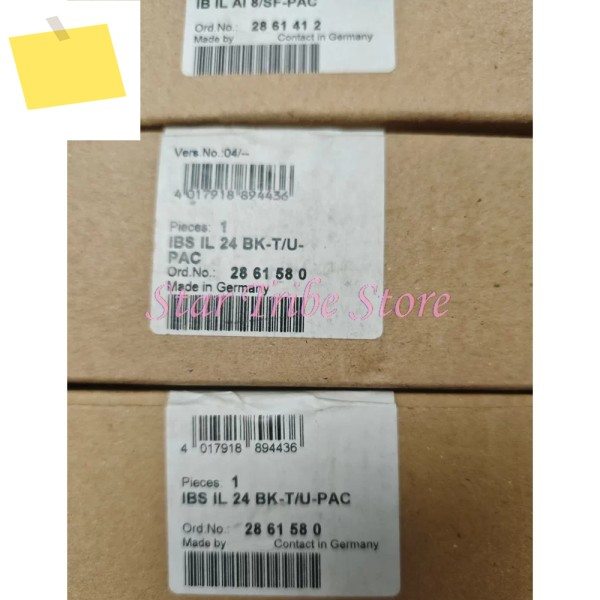 버스 커플러 IBS IL 24 BK-TU-PAC 2861580 인라인 실드 커넥터 500 kBits 제품 이미지