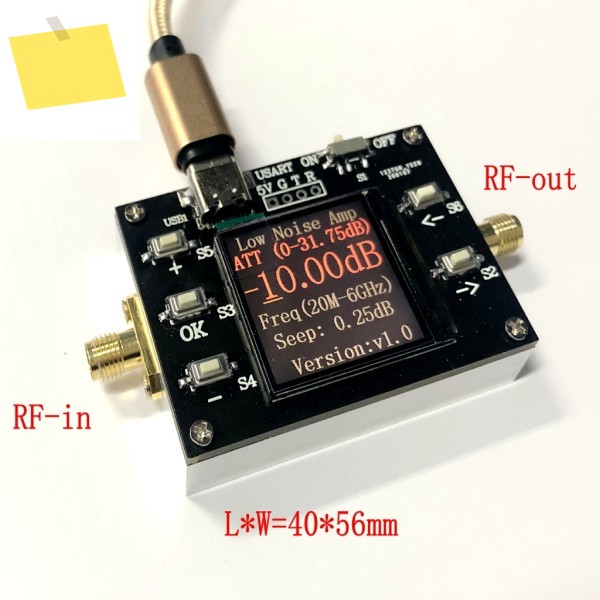20MHZ-6GHZ 저잡음, 프로그래밍된 이득 증폭기 31.75DB 동적 범위, 직렬 포트가 있는 CNC 제품 이미지