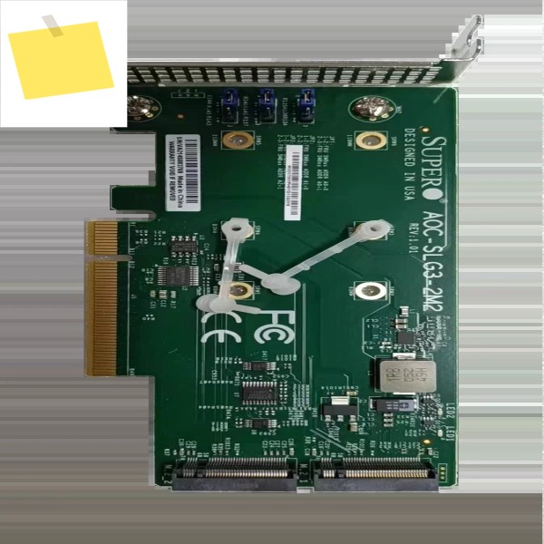 AOC-SLG3-2M2 어댑터 확장 카드 PCI-E 3.0 X8 - 2개의 M.2 NVMe SSD 지원 제품 이미지
