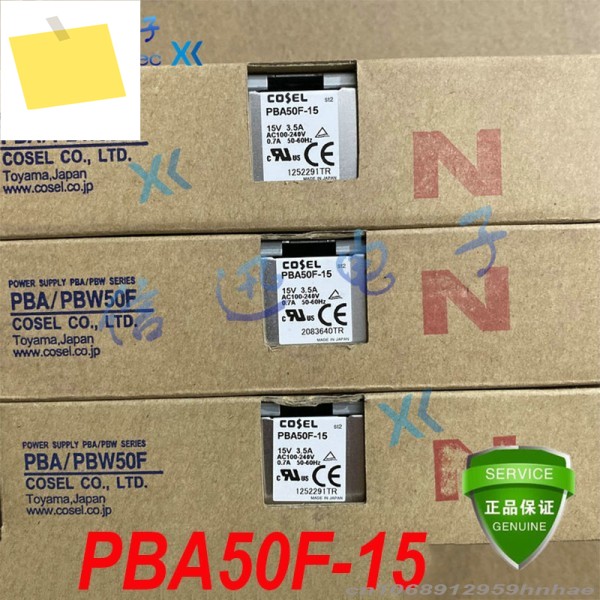 100% 새 COSEL AC100-240V 15V 50W 전원 공급 장치 PBA50F-15 1개 제품 이미지