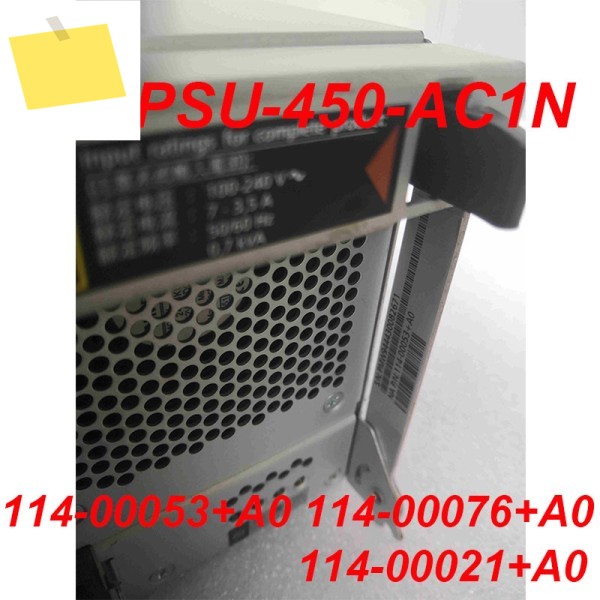NETAPP DS14MK4 RS-PSU-450-AC1N 114-00053+A0 전원 공급 장치용 거의 새 제품, 테스트 완료됨 1개 제품 이미지