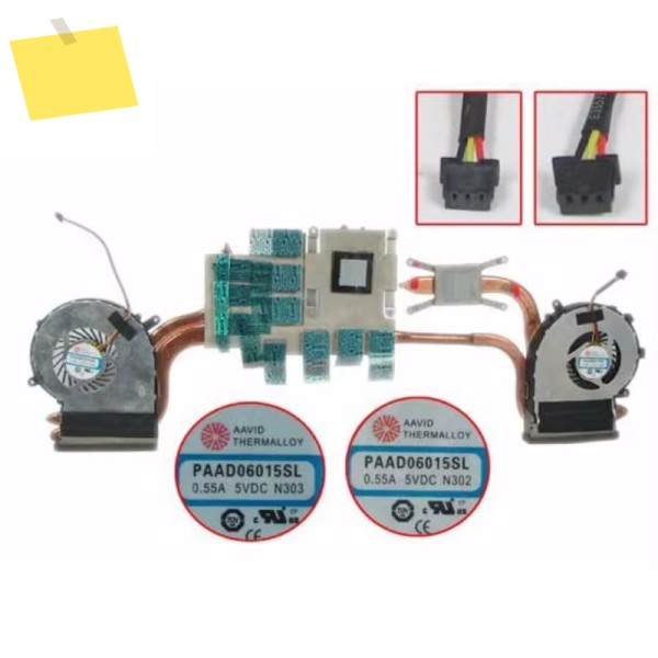 AAVID GE62 PE60 PAAD06015SL DC 5V 0.55A 3-와이어 방열판 선풍기 제품 이미지