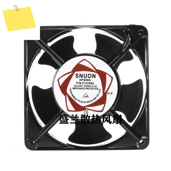 SUNON 2 와이어 서버 냉각 선풍기, PD200A P, N2123XBL, AC 220V, 0.14A, 120x120x38mm 제품 이미지