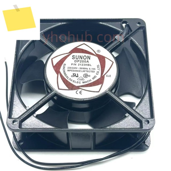 SUNON DP200A PN 2123HBL AC 220V 0.14 120x120x38mm 2-와이어 서버 냉각 팬 제품 이미지