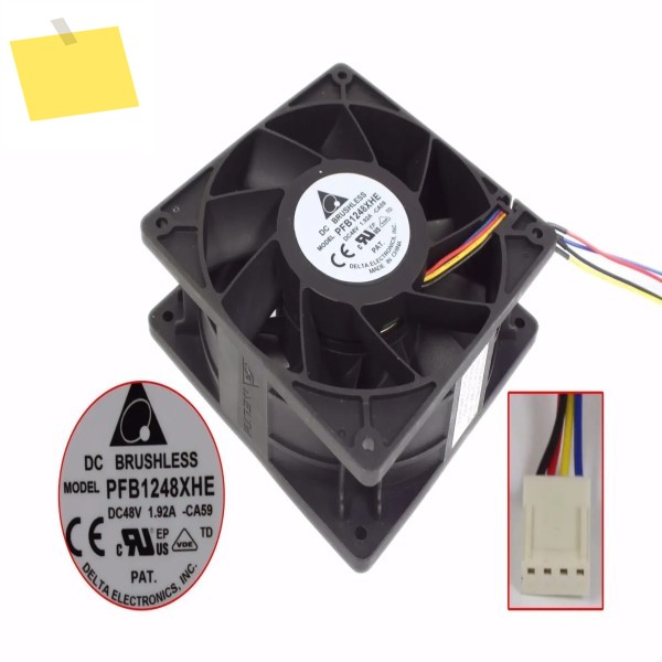 델타 전자 PFB1248XHE CA59 DC 48V 1.92A 120x120x38mm 4선 서버 냉각 팬 제품 이미지