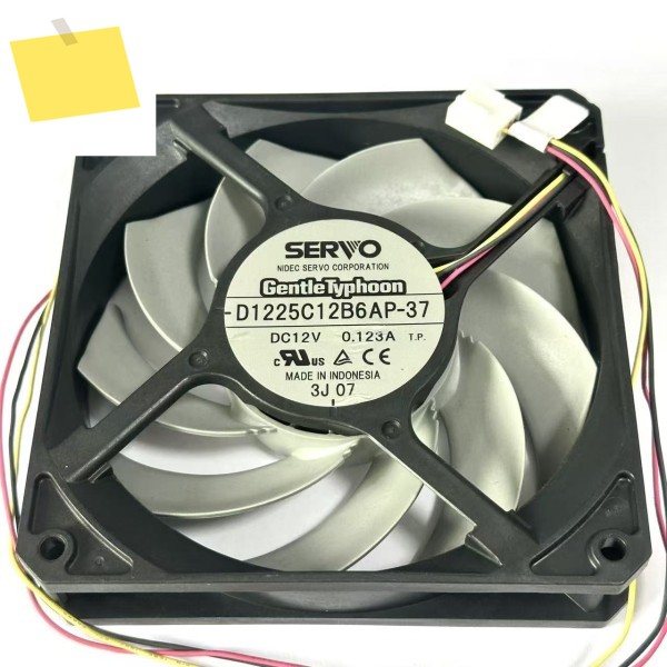 SERVO D1225C12B6AP-37 DC 12V, 120x120x25mm, 3 선 서버 냉각 선풍기 제품 이미지