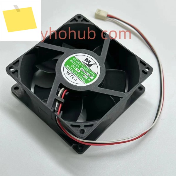 Huaxia Hengtai 서버 냉각 선풍기, YM2409PMB1, DC 24V, 0.33A, 92x92x38mm, 3 선 제품 이미지