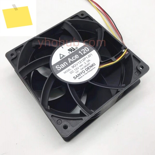 SANYO Denki 9GV1212P1J01 DC 12V 3.00A 120X120X38mm 4 선 서버 냉각 팬 제품 이미지