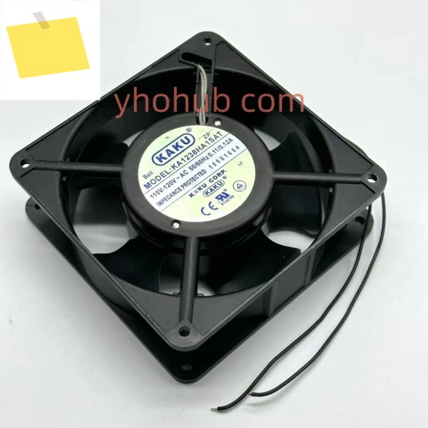 Kaku KA1238HA1SAT 2 와이어 서버 냉각 선풍기, AC 110V, 120x120x38mm 제품 이미지