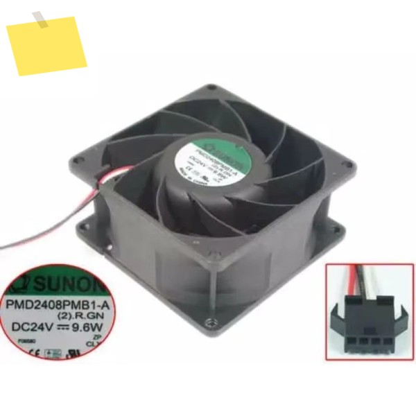 SUNON PMD2408PMB1-A 2.R.GN DC 24V 9.6W 80x80x38mm 3선 서버 냉각 팬 제품 이미지