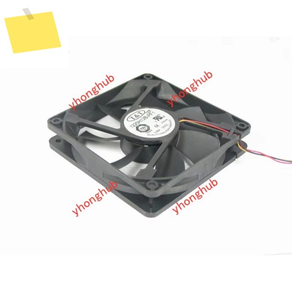 T& 1225H12B-PF1 DC 12V, 0.80A, 120x120x25mm, 3 선 서버 냉각 선풍기 제품 이미지