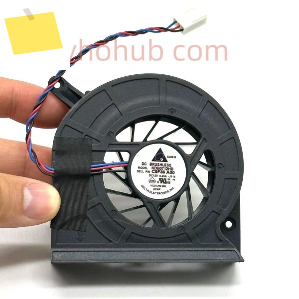 Delta Electronics KDB0712HB J114 0C9F36 DC 12V 0.45A 3 선 서버 냉각 팬 제품 이미지