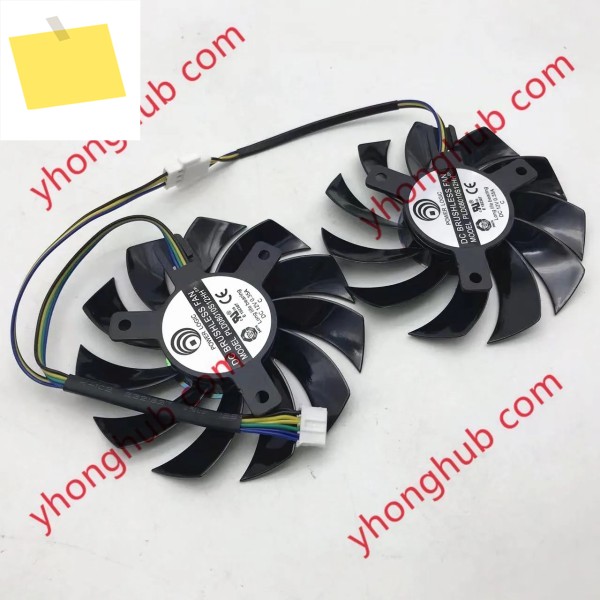 파워 로직 PLD08010S12HH, DC 12V, 0.35A, 73x73x10mm, 서버 냉각 선풍기 제품 이미지