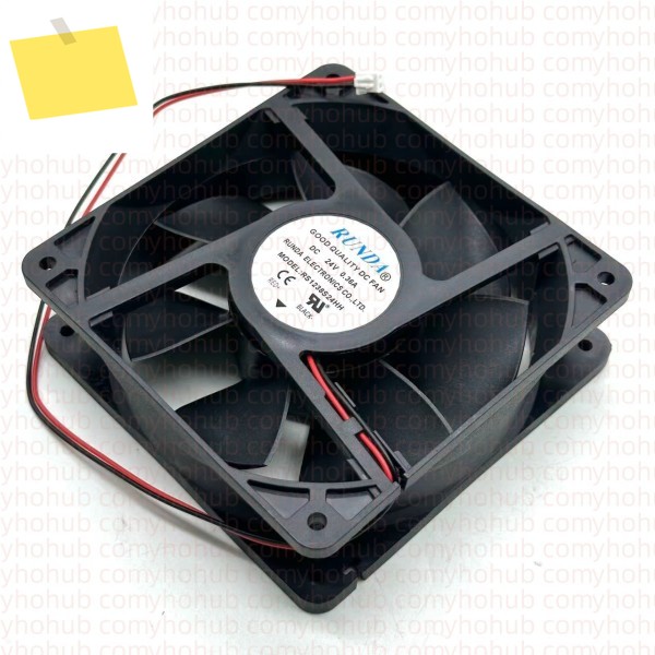 RUNDA RS1238S24HH DC 24V 0.36A 120x120x38mm 2 선 서버 냉각 팬 제품 이미지