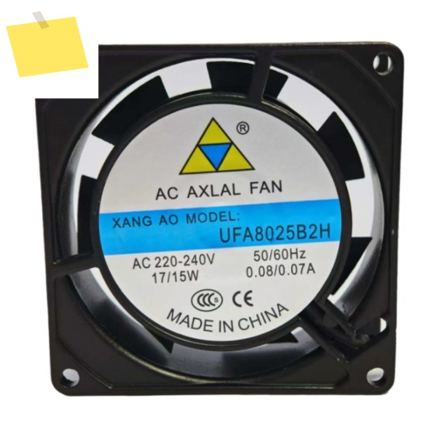 UFA8025B2H AC 200-240V 0.08A 80x80x25mm 서버 냉각 팬 제품 이미지