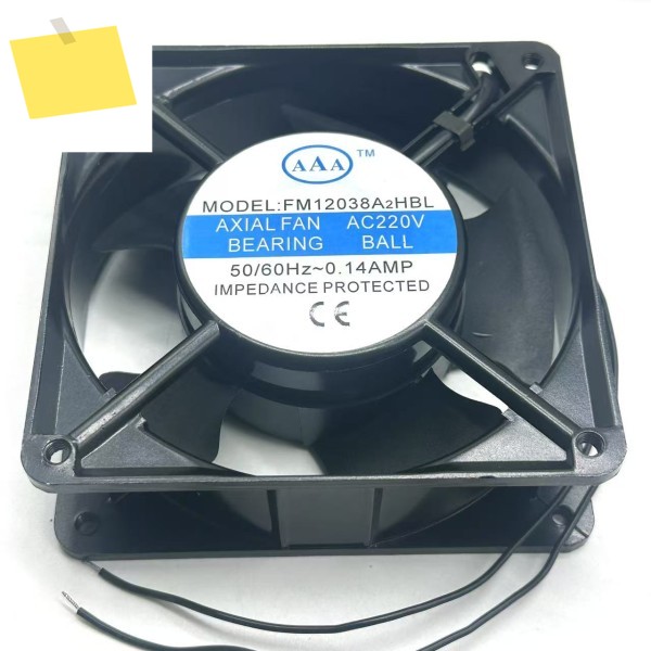 sunflow FM12038A2HBL AC 220V 0.14A 120x120x38mm 2선 서버 냉각 팬 제품 이미지