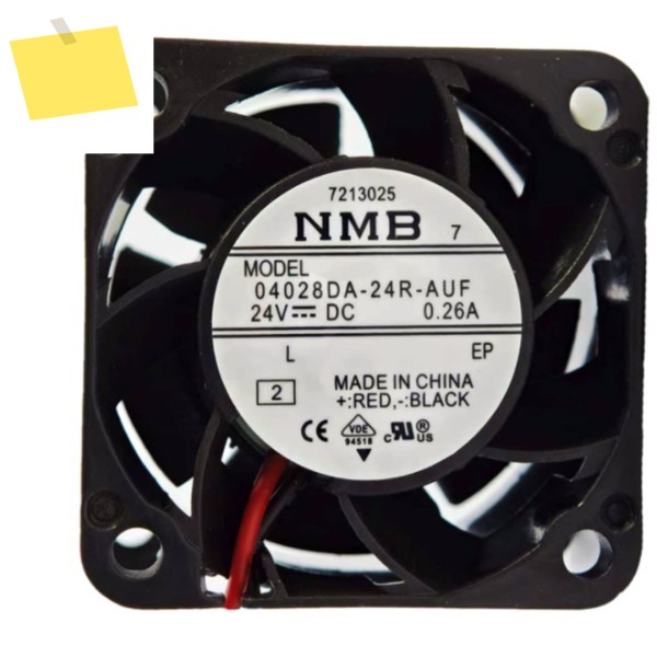 NMB 04028DA-24R-AUF DC 24V 0.26A 40x40x28mm 2-와이어 서버 냉각 팬 제품 이미지