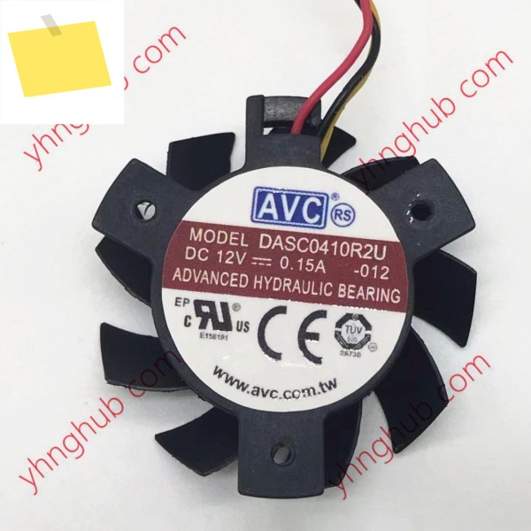 AVC DASC0410R2U 012 DC 0.15A 직경 서버 냉각 팬, C.T.C, 3 선, 36mm 제품 이미지