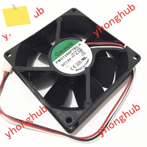 SUNON PMD1208PTB2-A 2.R.GN DC 12V 4.1W 80x80x25mm 3선 서버 냉각 팬 제품 이미지
