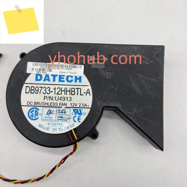 JMC DaTech DB9733-12HHBTL-A DC 12V 2.0A 135x90x32mm, 3 선 서버 냉각 선풍기 제품 이미지