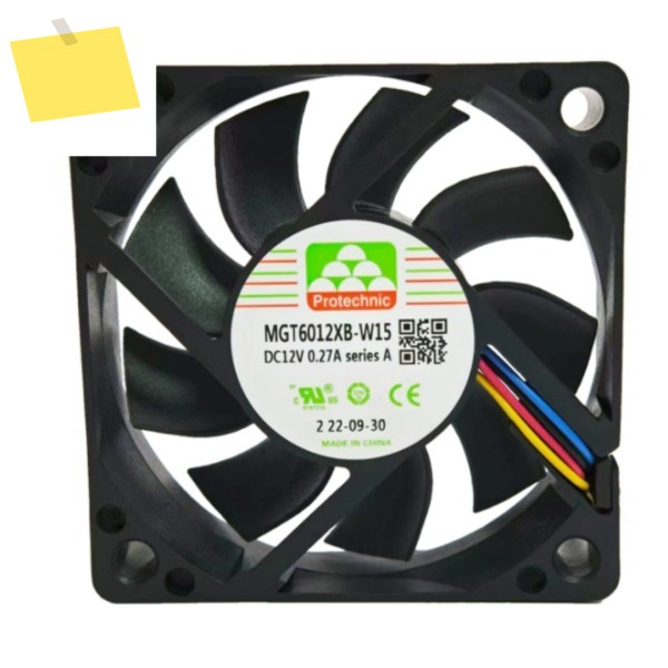 MAGIC MGT6012XB-W15 DC 12V 0.27A 60x60x15mm 4선 서버 냉각 팬 제품 이미지