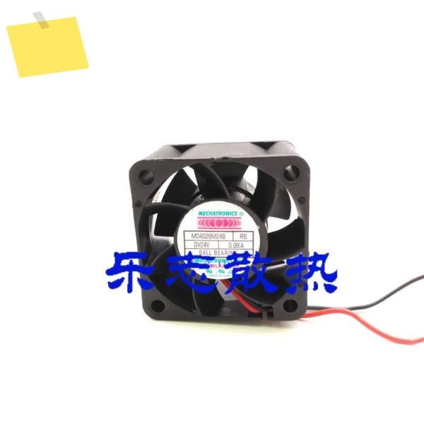 MECHATRONICS 2 와이어 서버 요리 선풍기, MD4028M24B, DC 24V, 0.09A, 40x40x28mm 제품 이미지