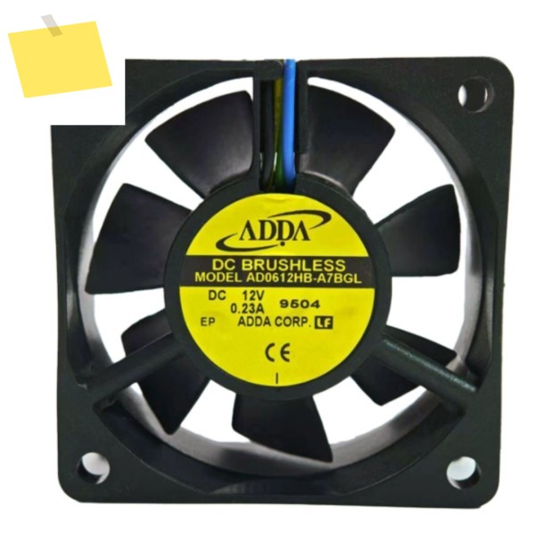 ADDA AD0612HB-A7BGL DC 12V 0.23A 60x60x25mm 4선 서버 냉각 팬 제품 이미지