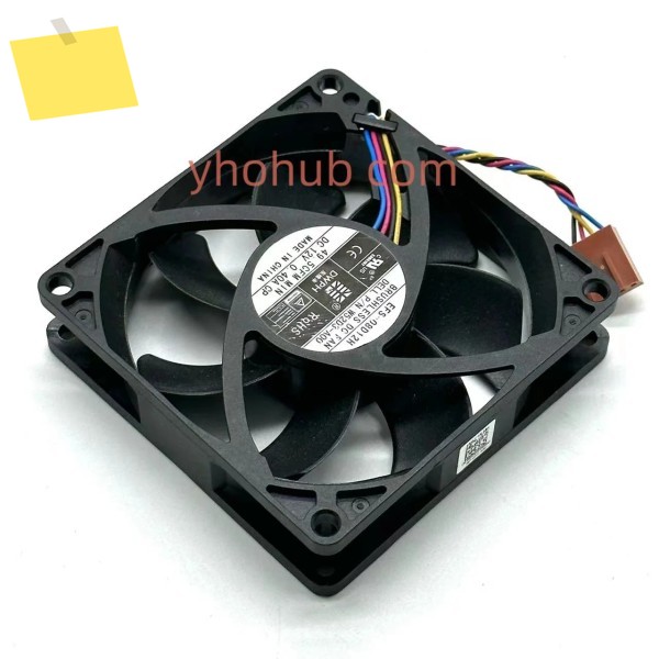 DWPH EFS-08D12H 4 선 서버 냉각 선풍기, DC 12V, 0.40A, 80x80x25mm 제품 이미지