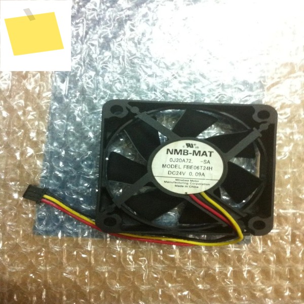 NMB-MAT 3 선 서버 냉각 선풍기, FBE06T24H, DC 24V, 0.09A, 60x60x15mm 제품 이미지