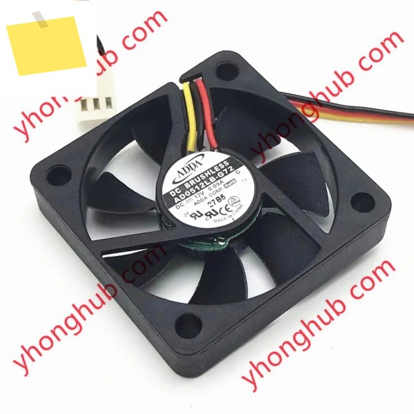 ADDA AD0512LB-G72 3 선 서버 냉각 선풍기, DC 12V, 0.09A, 50x50x10mm 제품 이미지