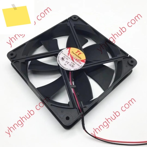 TT TT-1425B D14BM-12 2 선 서버 냉각 선풍기, DC 12V, 0.70A, 140x140x25mm 제품 이미지