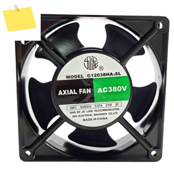 축류 팬 G12038HA3SL AC 380V 0.07A 120x120x38mm 2-와이어 서버 냉각 제품 이미지