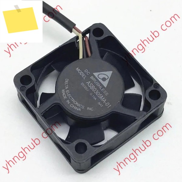 델타 일렉트로닉스 ASB0305MA-01, 3 선 서버 냉각 선풍기, DC 5V, 0.19A, 30x30x10mm 제품 이미지