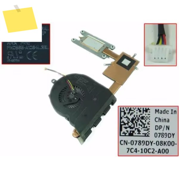 AT1PJ002RC0 FN0565-A1033L2AL Inspiron 15 5000 DC 5V 0.45A 4-와이어 방열판 선풍기 제품 이미지
