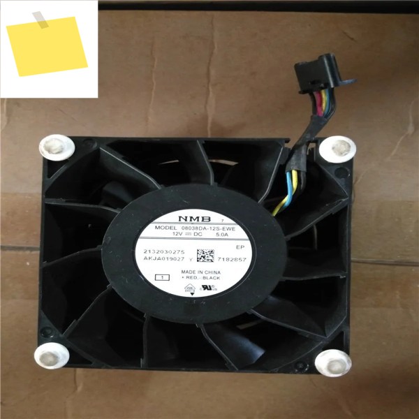 NMB-MAT 5 선 서버 냉각 선풍기, 08038DA-12S-EWE 1 DC 12V 80x80x38mm 제품 이미지