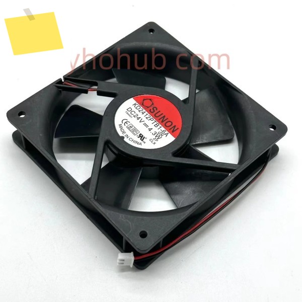 SUNON KD2412PTB1-6A GN DC 2 선 서버 냉각 선풍기, 24V, 4.3W, 120x120x25mm 제품 이미지