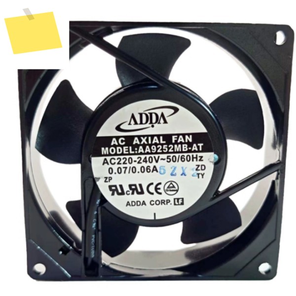 ADDA AA9252MB-AT AC 220-240V 0.07A 92x92x25mm 서버 냉각 팬 제품 이미지