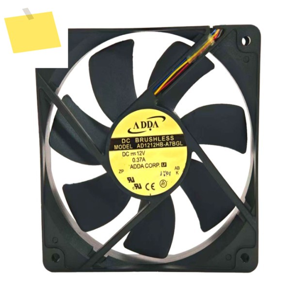 ADDA AD1212HB-A7BGL DC 12V 0.37A 120x120x25mm 4선 서버 냉각 팬 제품 이미지