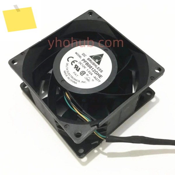 델타 일렉트로닉스 PFB0812GHE 서버 냉각 선풍기, AG77 ML310e Gen8 V2 686749-001, DC 12V, 80x80x38mm 제품 이미지