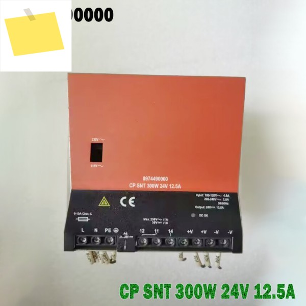 Weidmuller 레일 스위칭 전원 공급 장치, 단일 상, 100% 테스트, 8974490000 CP SNT, 300W, 24V, 12.5A 제품 이미지