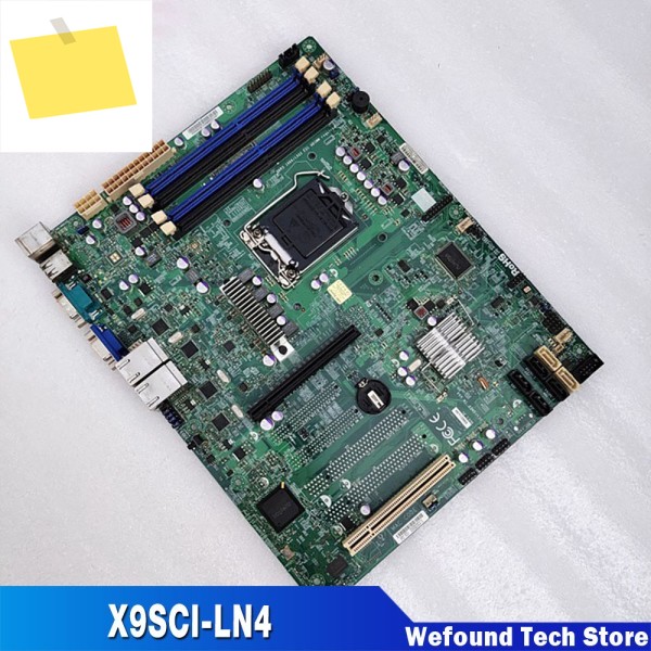 Supermicro 4기가비트 LAN 카드 서버 ATX 마더보드 1155 Intel C204 Xeon E3-1200 v2 시리즈 23세대 코어 i3 X9SCI-LN4 제품 이미지