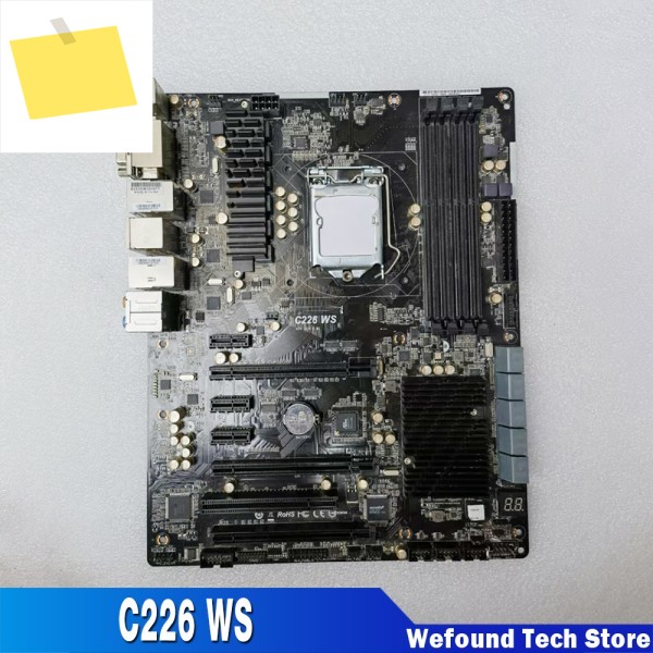 LGA 1150 3 XPCIE x16 듀얼 기가비트 HDMIDPDVI+IO 차폐 완전 테스트됨 C226 WS 제품 이미지