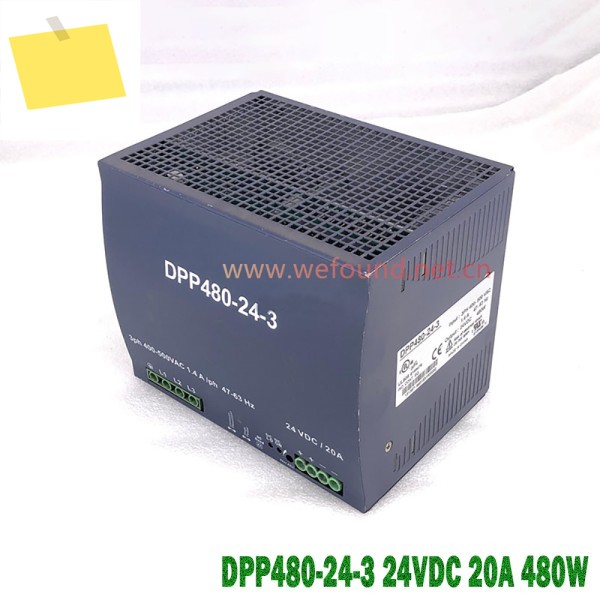 TDK-Lambda 3상 레일 유형 스위칭 전원 공급 장치 DPP480-24-3 24VDC 20A 480W용 제품 이미지