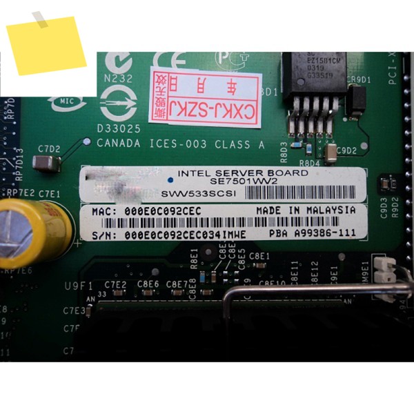 Intel SE7501WV2 320M SCSI 카드 지원 RAID용 기존 서버 마더보드 좋은 품질 제품 이미지