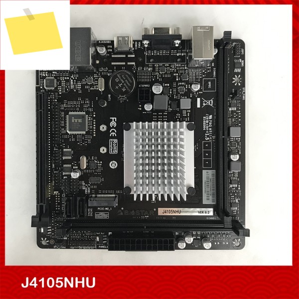 BIOSTAR 인텔 쿼드 코어 프로세서, 저전력 ITX 데스크탑 마더보드, J4105NHU 4125 제품 이미지