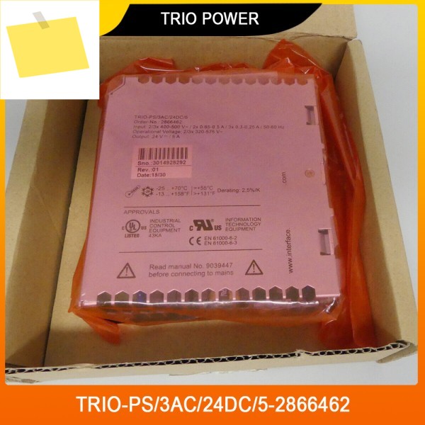 2866462 TRIO-PS3AC24DC5-2866462 TRIO POWER 스위칭 전원 공급 장치 고품질 고속 제품 이미지