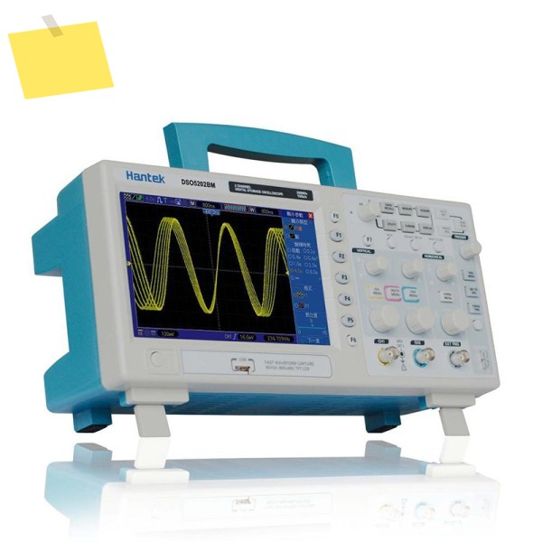 한텍 DSO5202BM 디지털 저장 오실로스코프 2채널 200MHz 1GSas 7인치 컬러 디스플레이 2M 기록 길이 제품 이미지