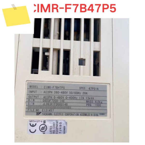 중고 CIMR-F7B47P5 인버터 기능 테스트 OK 제품 이미지