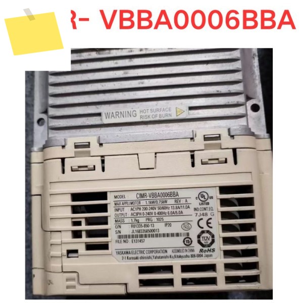 중고 CIMR- VBBA0006BBA 주파수 변환기 기능 테스트 OK 제품 이미지